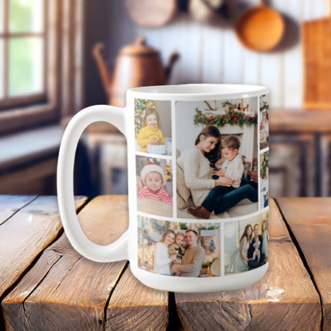 14-familjsfoto kaffemugg (Custom family photo mug)