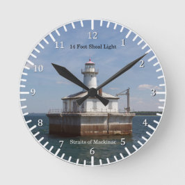 14 Foot Shoal Light-klocka Rund Klocka