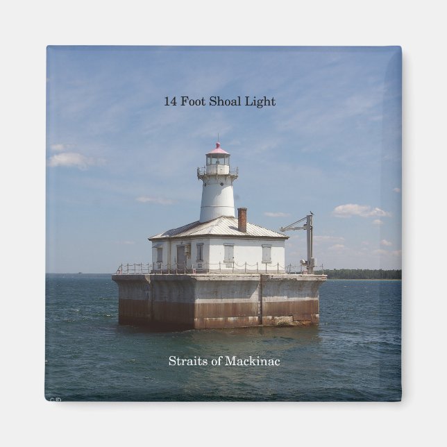 14 Foot Shoal Light magnet (Framsidan)
