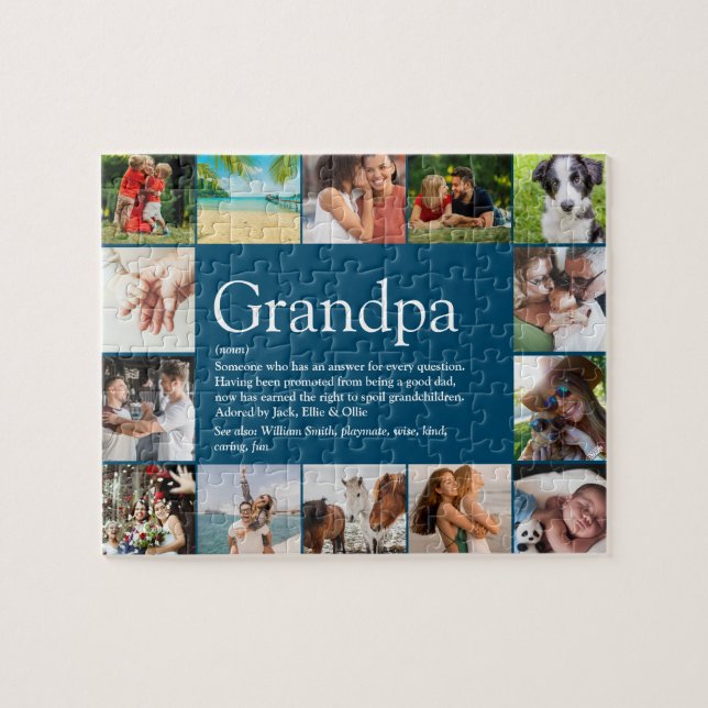 14 Foto Best Grandpa, Pappa, Grandad Definition Pussel (Horisontell)
