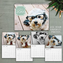 14 Foto Full täckning - Art Deco Namn Mint Kalender