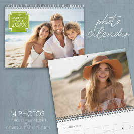 14 Foto Heltäckande - Modern Minimalistisk Design Kalender