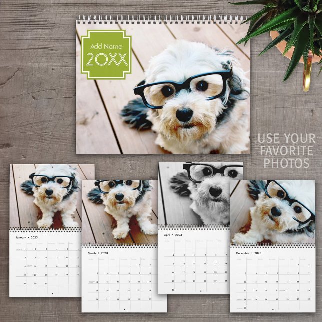 14 Foto Heltäckande - Modern Minimalistisk Design Kalender (Skapare uppladdad)