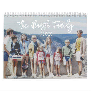 14 Fotopatäckande Bilder-Fullt - minimal designfam Kalender