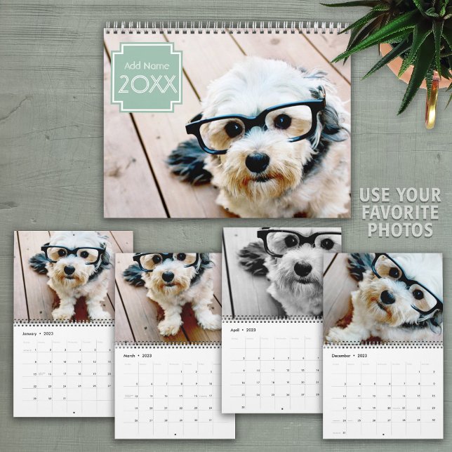 14 Fototäcke - Art Deco Namn Mint Kalender (Skapare uppladdad)