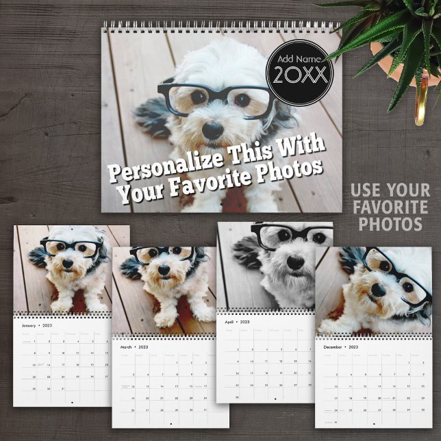 14 Fullt för fotomall - Fotokollage Kalender (Skapare uppladdad)