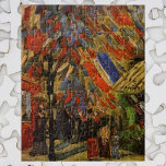 14 juli Firande i Paris av Vincent van Gogh<br><div class="desc">Den fjortonde juli i Firande i Paris av Vincent van Gogh är en daglig målning av vintage bra konst post impressionism i porträtt, med en gatuscen i Paris, Frankrike under Bastilldagen i helgdag firande med Fransk flaggor. Fira Bastiljens dag med party, parad och en van Gogh! Om konstnären: Vincent Willem...</div>