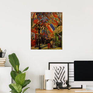 14 juli Firande i Paris av Vincent van Gogh Poster