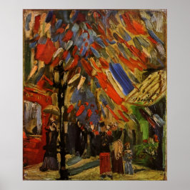 14 juli Firande i Paris av Vincent van Gogh Poster