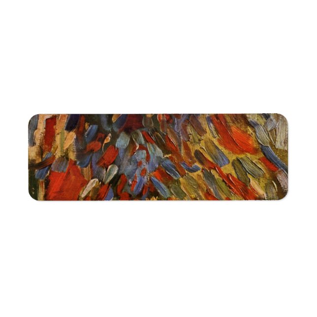 14 juli Firande i Paris av Vincent van Gogh Returadress Etikett (Framsidan)