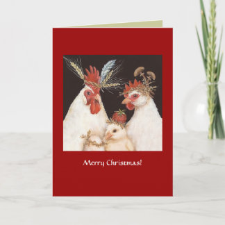 (#14) Kycklingfamiljens julkort Helgkort