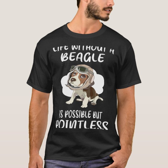14 Liv utan beagle T Shirt (Framsida)