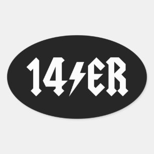14 OVALT KLISTERMÄRKE