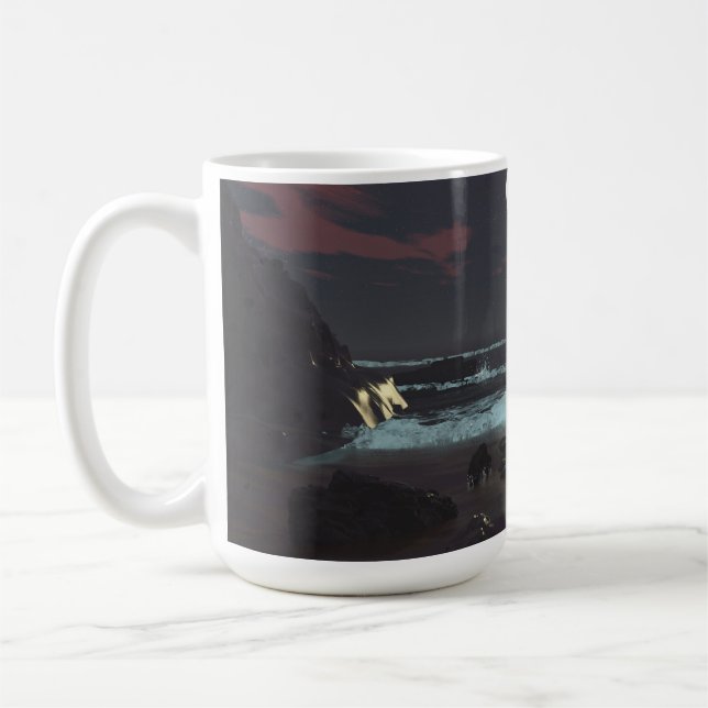 14 oz mg med bilden "Stony Väg" Kaffemugg (Vänster)