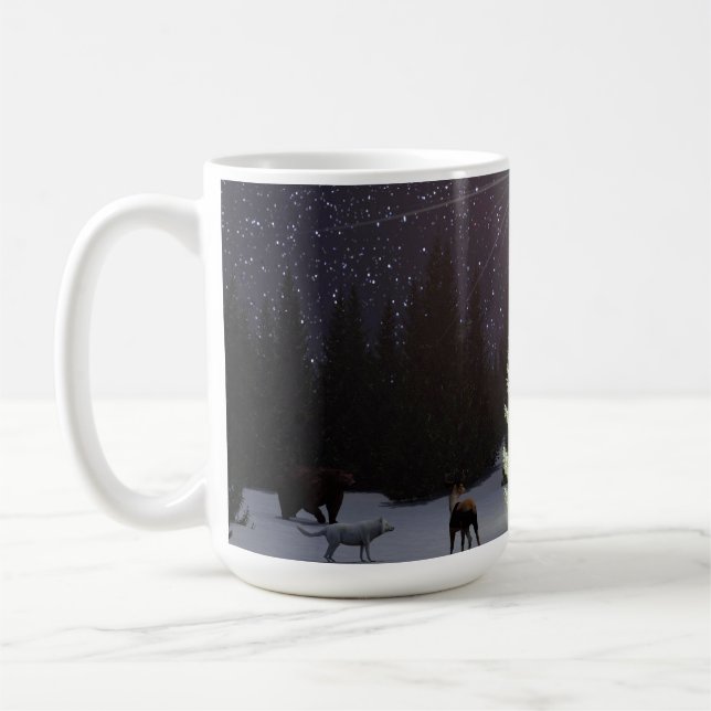 14 oz mug with "O Tannenbaum" image Kaffemugg (Vänster)
