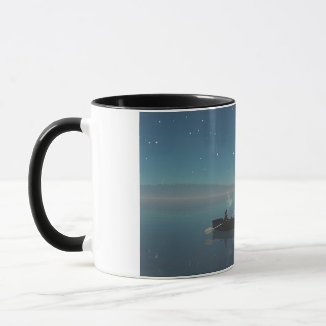 14 oz mugg med "Fredlig" bild (Vänster)