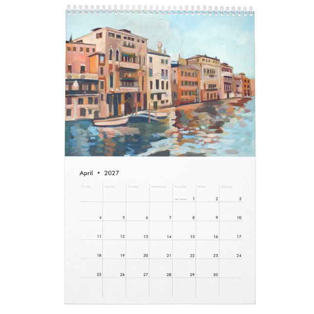 14 Paintings of Venedig, Italien Kalender (Apr 2027)