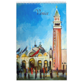 14 Paintings of Venedig, Italien Kalender