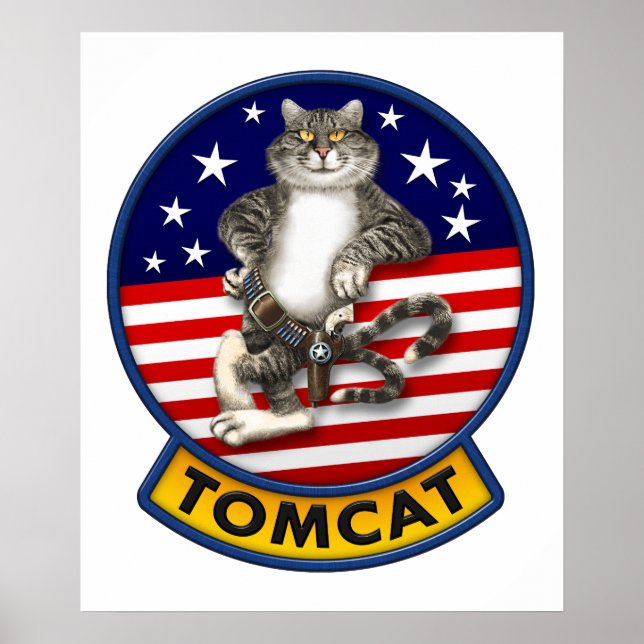 14 Tomcat Mascot Poster (Framsidan)