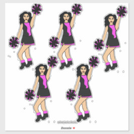 14-tums x 14-tums Anpassningsbar-klippt vinylstift Klistermärken