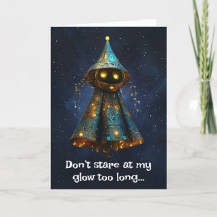 *~* 14 Whimsical Glow Funny Magic jul AP97 Tack Kort