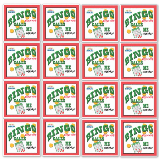 14 x 14 Bingo Klistermärken (Framsida)