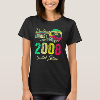 14 Yr Old Vintage August 2008  14th Birthday T Shirt
