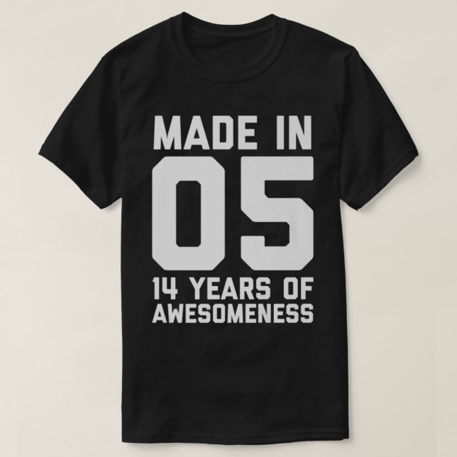 14Th Birthday Shirt Girls 14 Year Old Daughter Gif T Shirt (Design framsida)