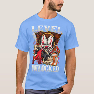 14th Birthday Video Gamer Scary Clown Turning 14 G T Shirt