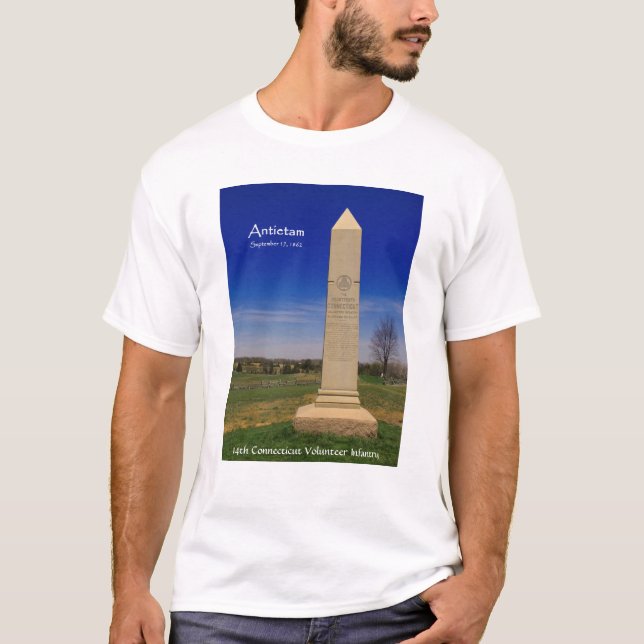 14th Connecticut volontärinfanteri - Antietam Tee Shirt (Framsida)