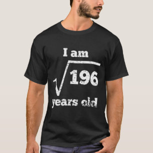 14th Födelsedagen kvadrerar rotar T Shirt