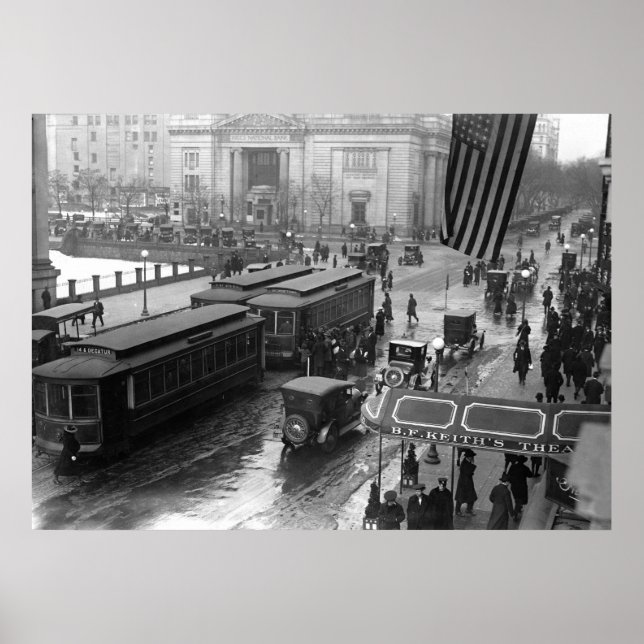 14th Street, Washington, D.C.: 1918 Poster (Framsidan)