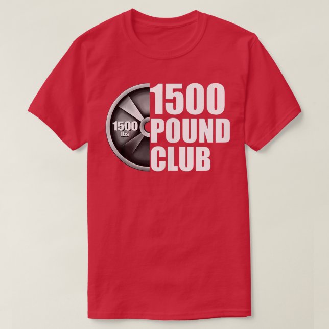 1500 Powerlyftande Tanktop med fast Klubb T Shirt (Design framsida)