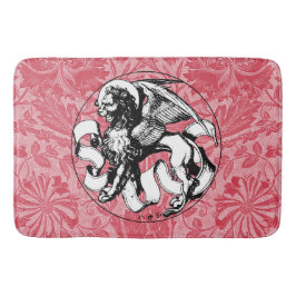 1500-talets Emblem Winged Lejon Badrumsmatta