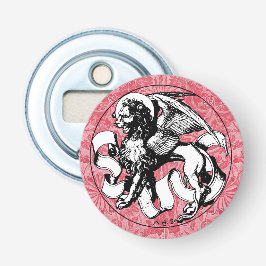 1500-talets Emblem Winged Lejon Flasköppnare