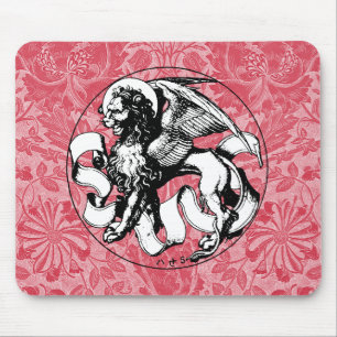 1500-talets Emblem Winged Lejon Musmatta