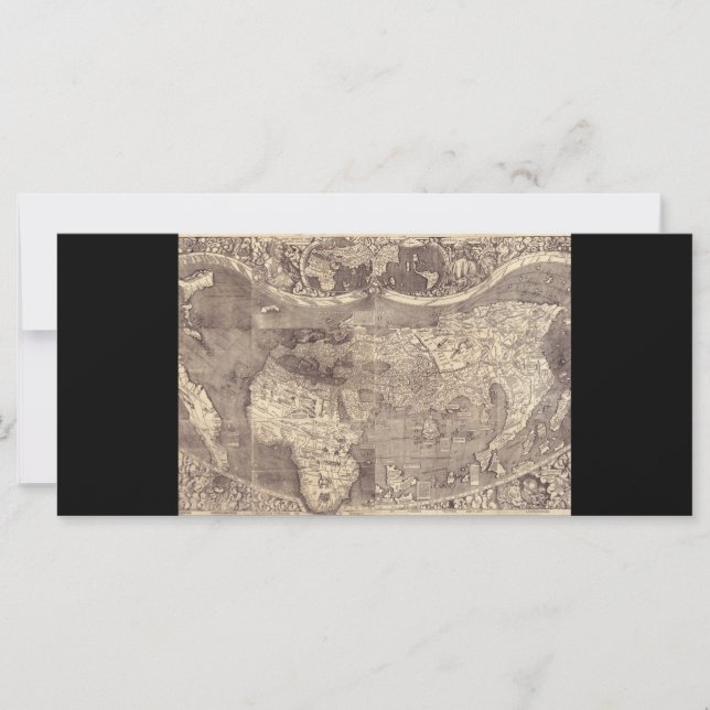 1507 Martin Waldseemuller World Map (Framsida)