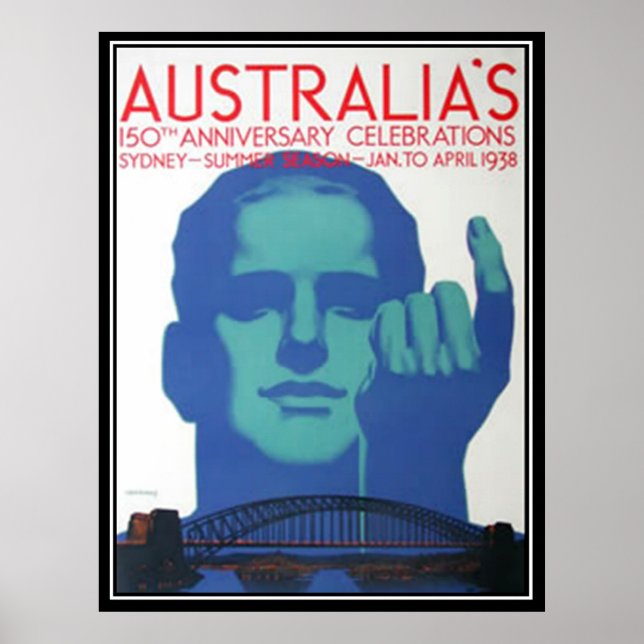150-årsjubileum Australien Poster (Framsidan)