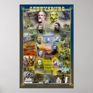 150-årsjubileum för Gettysburg Poster