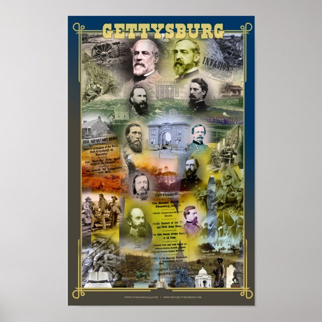 150-årsjubileum för Gettysburg Poster (Framsidan)