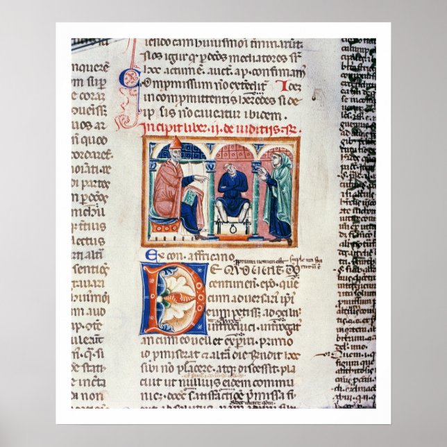 150 f.61v A Dom från Decrets de St. Poster (Framsidan)