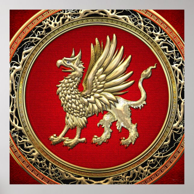[150] Helig Guld Griffin Poster (Framsidan)
