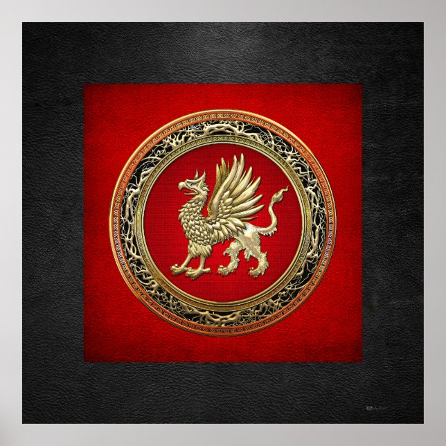 [150] Helig Guld Griffin Poster (Framsidan)
