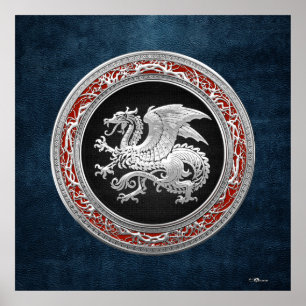 [150] Islands Dragon, Landvæ ttir [Silver] Poster