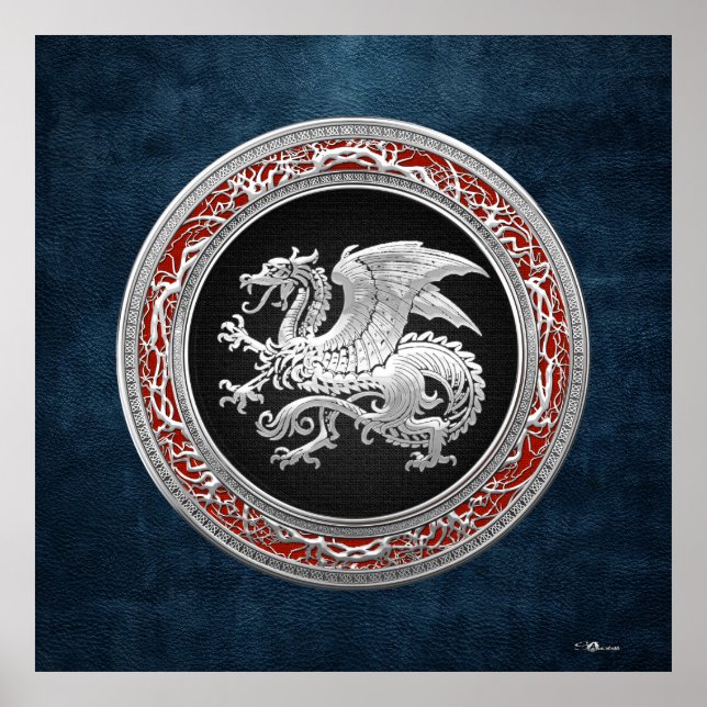 [150] Islands Dragon, Landvæ ttir [Silver] Poster (Framsidan)