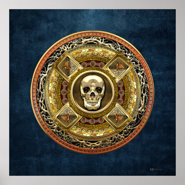 [150] Mictlantecuhtli - Aztec Dödsguden Poster (Framsidan)