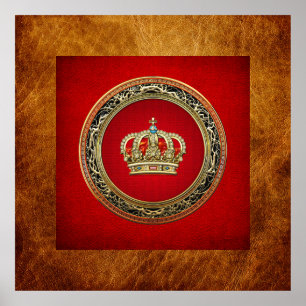 [150] Prince-Princess Kung-Queen Krona [Belg.Guld] Poster