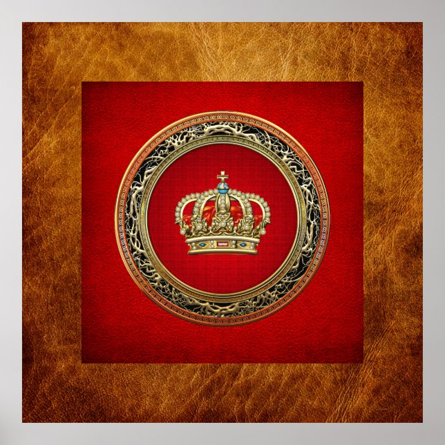 [150] Prince-Princess Kung-Queen Krona [Belg.Guld] Poster (Framsidan)