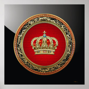 [150] Prince-Princess Kung-Queen Krona [Belg.Guld] Poster