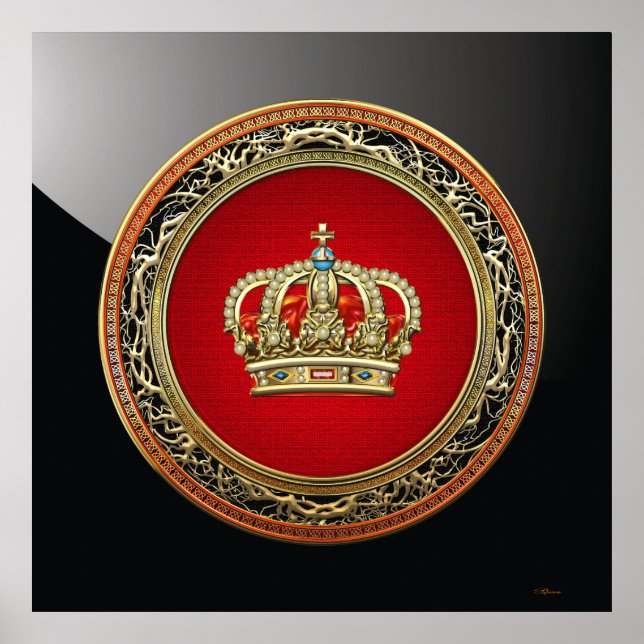 [150] Prince-Princess Kung-Queen Krona [Belg.Guld] Poster (Framsidan)